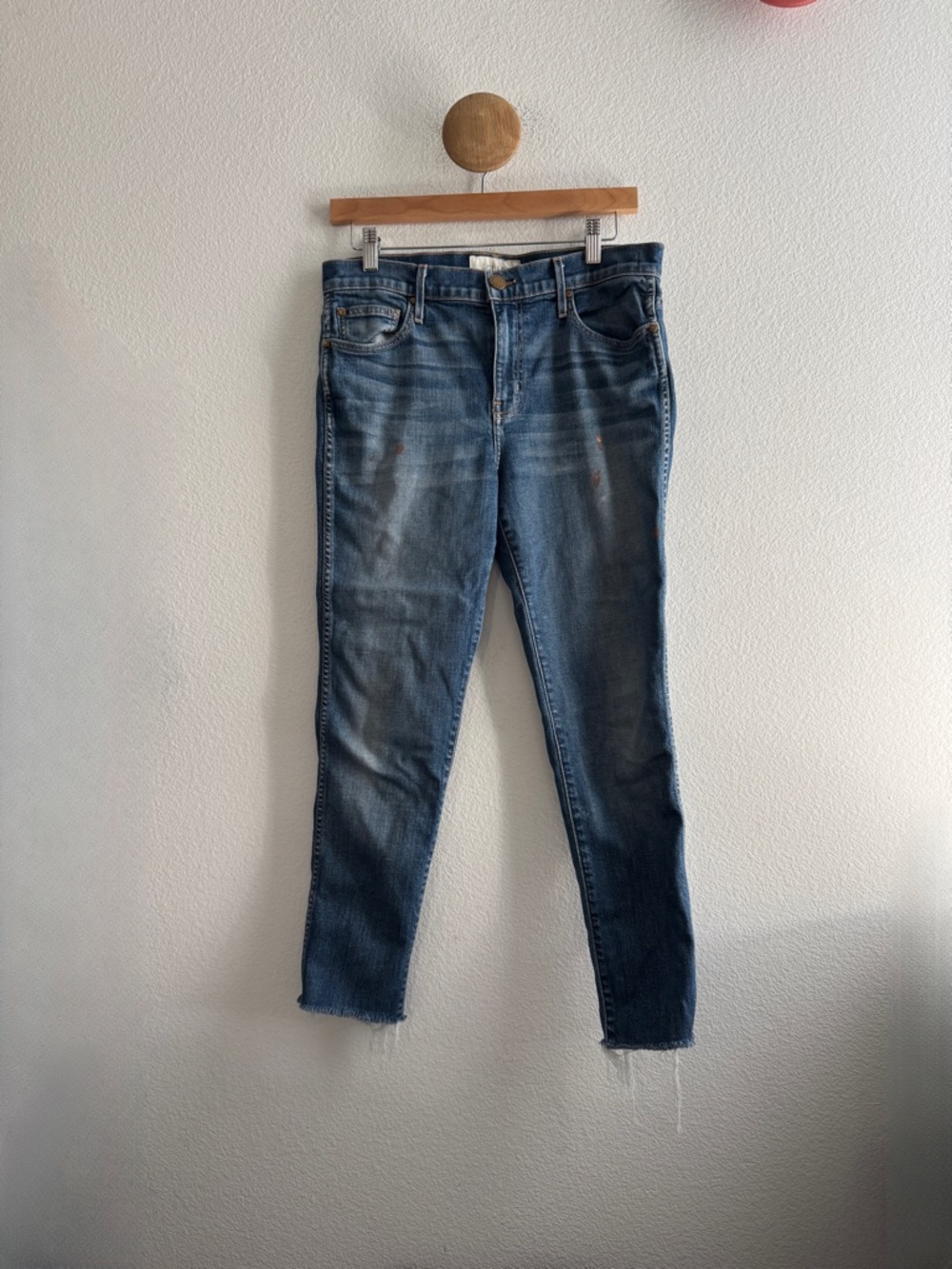 The Great. The Almost Skinny Jeans *Paint Marks* - Picture 1 of 10